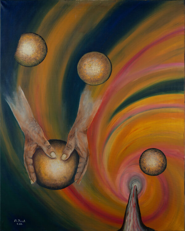 World Creation Galaxy. Arie Perelman. Oil on Canvas.